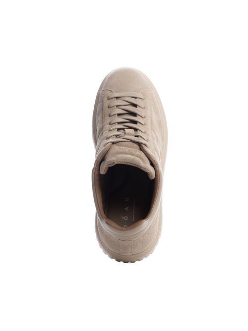 Sneakers H-Stripes in suede Beige HOGAN | HXM6450FC6T PJQC023